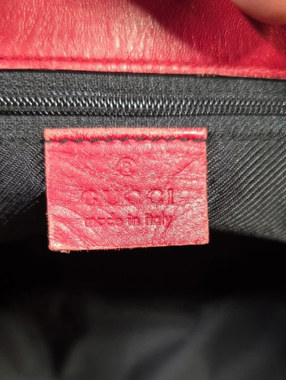 Gucci Red GG Monogram Tote